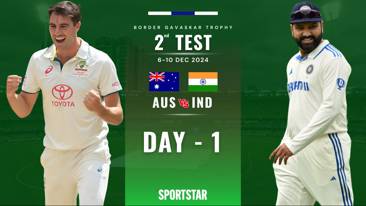 India vs Australia 2nd Test Day 1 Live Score: AUS 74/1, trails by 106 runs; Marnus, McSweeney take cautious approach